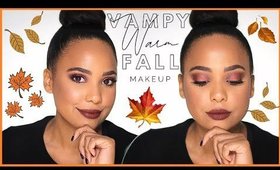 Warm Vampy Full Coverage Fall Makeup Look | Ashley Bond Beauty