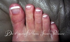 DIY At Home French Tip Pedicure