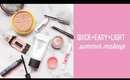 Quick and Easy Light Summer Makeup Tutorial | WAKE UP FOR MAKEUP