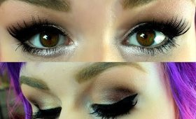 Pop Of Silver using Colourpop & Tarte Rainforest After Dark Palette Full Face Tutorial