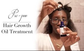 How I Pre-Poo | Oil Treatment Massage for Hair Growth | JBCO & Peppermint