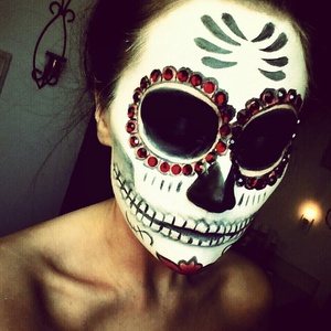 Day of the Dead makeup. 2 hour process! lol 