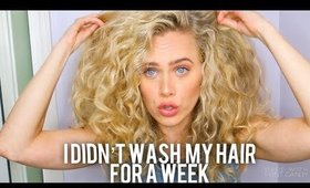 I Didn't Wash My Hair for one WEEK! 🙊 DevaCurl Refresher Review