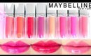 Maybelline Color Elixir Swatches on Lips 8 shades Updated