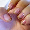 Gold-french Manicure