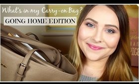 What's in my Carry-on Bag: Slovenian, Going Home Edition