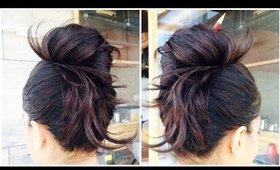 Messy Bun with Pencil or Pen | Debasree Banerjee