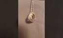LELEKISS Rose Gold Swarovski Crystal Double Heart Pendant Necklace for Women (16''+2'' Extender)
