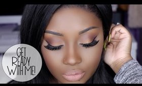 Get Ready with Me | Warm Tone Eyeshadow + Nude Lips! (Makeup)