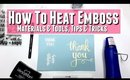 Everything You Need to Know to Start Heat Embossing with Embossing Powder Uses,Beginners Guide