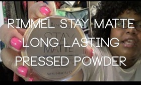 Rimmel Stay Matte Long Lasting Pressed Powder Review