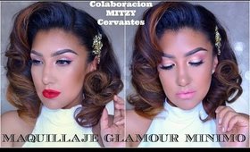 Maquillaje MINIMO GLAM Colaboracion MYTZI CERVAVNTES / Minimal Glam Makeup tutorial | auroramakeup