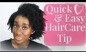 Natural Hair Care Tip: Quick And Easy Method to Restyle and Moisturize Natural Hair (4c Hair)