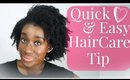 Natural Hair Care Tip: Quick And Easy Method to Restyle and Moisturize Natural Hair (4c Hair)
