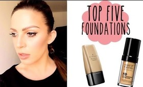 Top 5 foundations | HOLLIE WAKEHAM