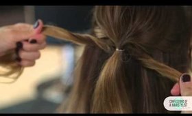 Half Up Romantic Knotted Style