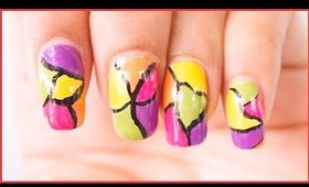 Simple Nail Art Design For Spring ( Beginners )