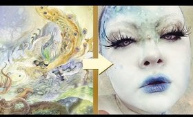 🍃 FANTASY FAIRY Makeup Tutorial - inspired by the watercolor art of Stephanie Pui-Mun Law 🍃