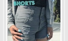 DIY Distressed Shorts