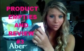 PRODUCT EMPTIES AND REVIEW #3