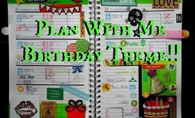 Plan With Me: Birthday Theme
