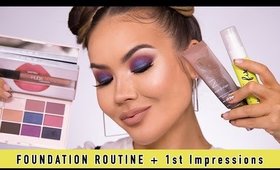 Foundation Routine + First Impressions (Galaxy Eyes) Tutorial | Maryam Maquillage