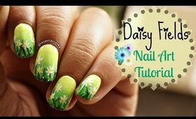 Scenery Nailart Tutorial | Daisy Field