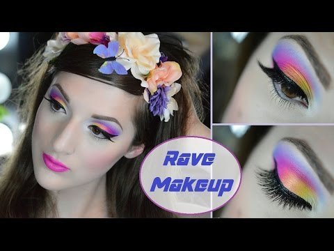 Rave & Music Festival Makeup Tutorial, EDC LV, Caitlyn K. Video