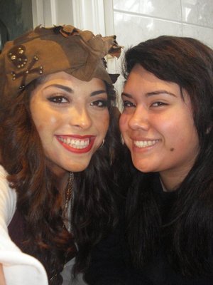 Pirate Makeup and my cuzzzo.