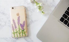 DIY Lavender Phone Case
