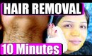In 10 Minutes How To Remove Facial Hair Permanently At Home | SuperPrincessjo