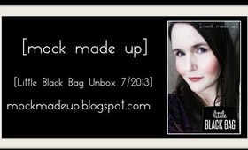 Little Black Bag Unboxing July 2013 bag 1 of 2  [mock made up]