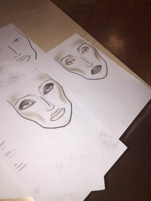 My firsts face charts ever! What do u think ? Please be honest ! Thank u means a lot because this is the only way I can improve xx