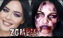 SUPER EASY ZOMBIE MAKEUP TRANSFORMATION HALLOWEEN! WITHOUT LATEX!