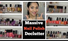 Nail Polish Collection & Declutter Project | Massive Nailpolish Declutter Vlog | deepikamakeup