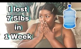 I Drank A Gallon of Water A Day for A Week | How I lost 7 pounds in 1 week