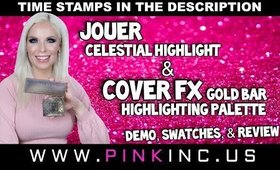 Jouer Celestial Highlight & Cover FX Gold Bar Palette | Demo, Swatches, & Review | Tanya Feifel