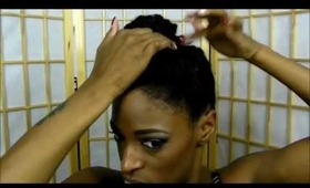 Getting Ready-Impromptu Hair Style (Protective Style)