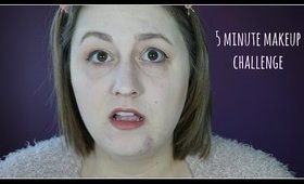 5 Minute Makeup Challenge | A Hot Mess