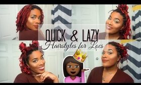 Quick Lazy Hairstyles for Locs ft. Patty Phattty