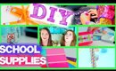 DIY SCHOOL SUPPLIES! | Collab w/ Morghan & Kendall!