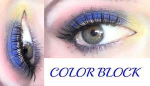 Electric Blue Smokey eyes with orange and gold eyeliner.
Products are by Jade Minerals, 120 Colors Matte palette by Blush Professional and Kiko. 
The false lashes are by Debby.