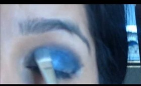 Blue Night Out - Dramatic Blue Smokey Eye Makeup Tutorial