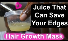 DIY Natural HAIR MASK for Thinning, ALOPECIA, or Excessive BREAKAGE 4c Hair: Onion & Ginger Juice