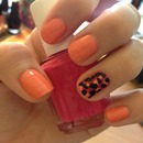 Coral and pink leopard:)