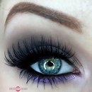 Sultry Dark Silver and Gradient Purple Smokey Eye 