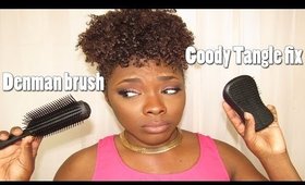 Denman brush vs Goody tangle fix brush