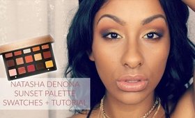NATASHA DENONA Sunset Palette Swatches + Tutorial | Mo Makeup Mo Beauty