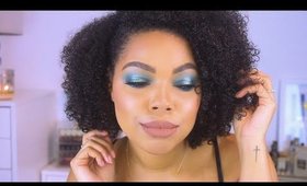 GLAM GREEN HALO EYE MAKEUP TUTORIAL | Karina Waldron