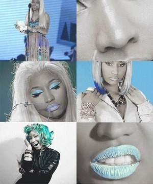 Nicki Minaj Blue Look